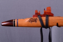 Borneo Ironwood Native American Flute, Minor, Mid F#-4, #I71H (17)